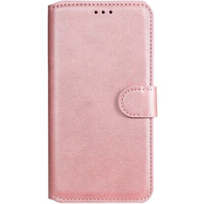 Rosen Guld Læder Flip Cover med Pouch & Magnet - Reno6 Pro Rosen Guld Læder Flip Cover med Pouch & Magnet - Reno6 Pro