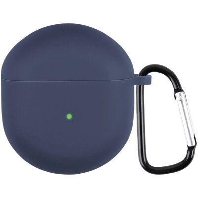 OnePlus Buds Silikone Cover med Karabinhage - Blå - Høretelefonetui OnePlus Buds Silikone Cover med Karabinhage - Blå - Høretelefonetui