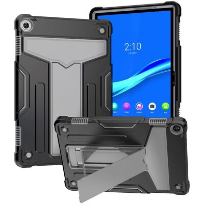 Lenovo Tab M10 - Holdbart, Justerbar Stativ, Sort / Grå - Tablettcover Lenovo Tab M10 - Holdbart, Justerbar Stativ, Sort / Grå - Tablettcover