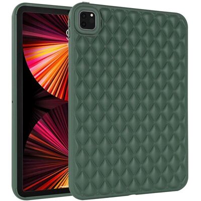 INCOVER iPad Pro 11" Fleksibelt Plast Cover - Rombemønster - Grønn INCOVER iPad Pro 11" Fleksibelt Plast Cover - Rombemønster - Grønn