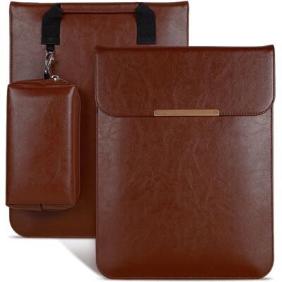 INCOVER Macbook 13-14" Læder Sleeve - Mørkebrun - Laptop Sleeve INCOVER Macbook 13-14" Læder Sleeve - Mørkebrun - Laptop Sleeve