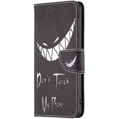 Lædercover til Nokia C22 med Pung & Print - Don't Touch My Phone Lædercover til Nokia C22 med Pung & Print - Don't Touch My Phone