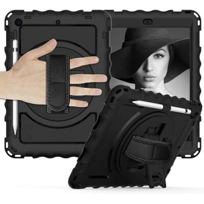 INOVER iPad 10.2" (2021 / 2020 / 2019) Håndverker Cover - Svart INOVER iPad 10.2" (2021 / 2020 / 2019) Håndverker Cover - Svart
