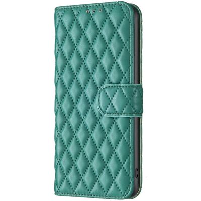 Nokia C22 Grøn Kunstlæder Flip Cover med Kortspor & Støtte Nokia C22 Grøn Kunstlæder Flip Cover med Kortspor & Støtte