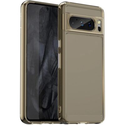 Fleksibelt gennemsigtigt/gråt telefoncover til Google Pixel 8 Pro - Telefon type Fleksibelt gennemsigtigt/gråt telefoncover til Google Pixel 8 Pro - Telefon type