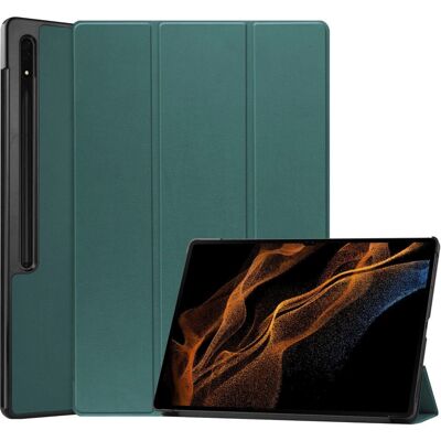 Lædercover Samsung Galaxy Tab S9 Ultra - Tri-Fold Auto Wake Sleep Lædercover Samsung Galaxy Tab S9 Ultra - Tri-Fold Auto Wake Sleep
