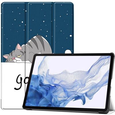 Læder Tri-Fold Cover til Samsung Tab S9 - Beskyttelse & Stander Læder Tri-Fold Cover til Samsung Tab S9 - Beskyttelse & Stander