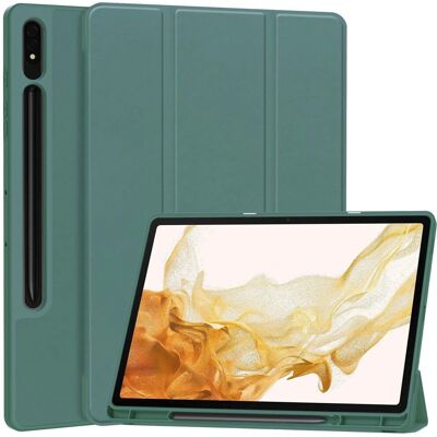 Samsung Galaxy Tab S9+ Magnetisk Tri-Fold Lædercover - Tablethus Samsung Galaxy Tab S9+ Magnetisk Tri-Fold Lædercover - Tablethus