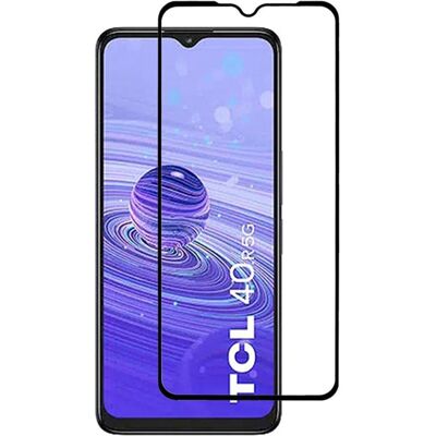 TCL 40R 5G Skærmbeskyttelse - Fuldt Passende - Sort Ramme TCL 40R 5G Skærmbeskyttelse - Fuldt Passende - Sort Ramme