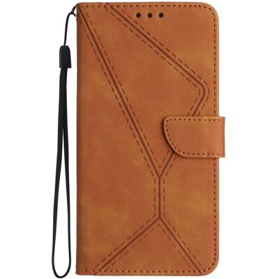 Læder Cover til Honor Magic5 Lite - Kort- & Stander - Brun - Mobilcover Læder Cover til Honor Magic5 Lite - Kort- & Stander - Brun - Mobilcover