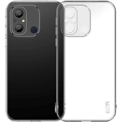 Gennemsigtig fleksibel plastik telefoncover til Xiaomi Redmi 12C - Stødabsorberende Gennemsigtig fleksibel plastik telefoncover til Xiaomi Redmi 12C - Stødabsorberende