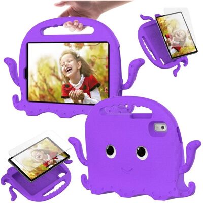 Børnevenligt EVA-tabletholder med stativ - Lilla Børnevenligt EVA-tabletholder med stativ - Lilla