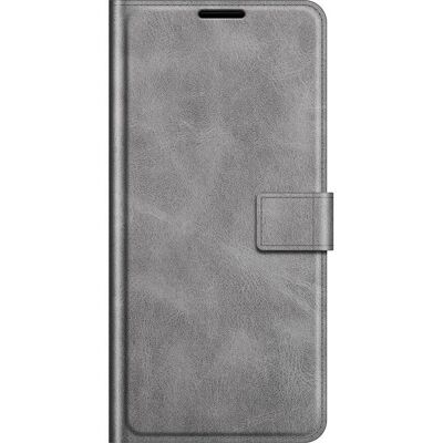 Læder Flip Cover med Kortholder & Magnetisk Lukning til Google Pixel 6 Pro - Grå Læder Flip Cover med Kortholder & Magnetisk Lukning til Google Pixel 6 Pro - Grå