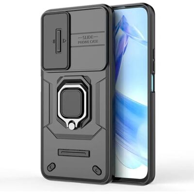 Honor 90 Lite Hård & Fleksibel Mobilcover - Kamera Slider & Stander Honor 90 Lite Hård & Fleksibel Mobilcover - Kamera Slider & Stander