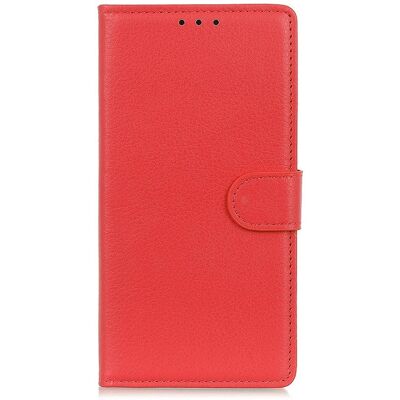Rød Læder Flip Cover til Honor 90 med Kortlomme - Mobilcover Rød Læder Flip Cover til Honor 90 med Kortlomme - Mobilcover