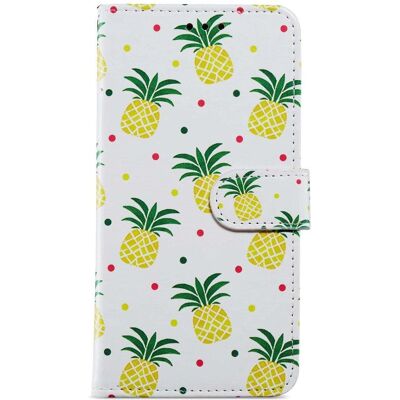 Honor 90 Lite Kunstlæder Cover - Ananas - Mobilcover Honor 90 Lite Kunstlæder Cover - Ananas - Mobilcover