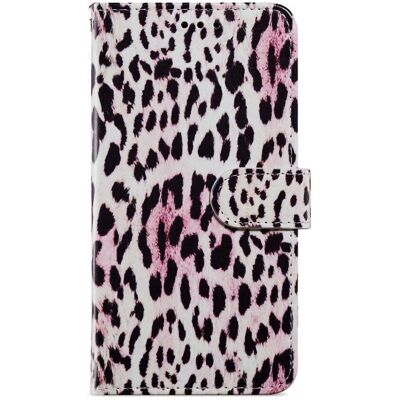 Honor 90 Lite Leopard flipcover med kortlommer og stativ Honor 90 Lite Leopard flipcover med kortlommer og stativ