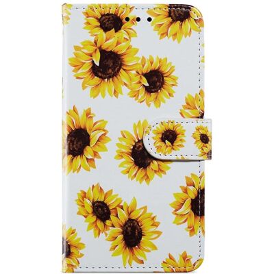 Honor 90 Lite Kunstlæder Flip Cover med Solsikke Honor 90 Lite Kunstlæder Flip Cover med Solsikke