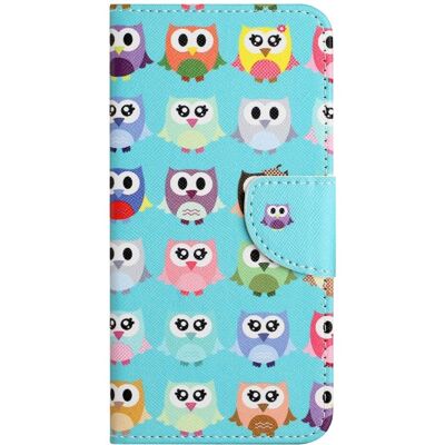 Læder Ugle Cover til Honor 90 Lite med Pung & Stander Læder Ugle Cover til Honor 90 Lite med Pung & Stander
