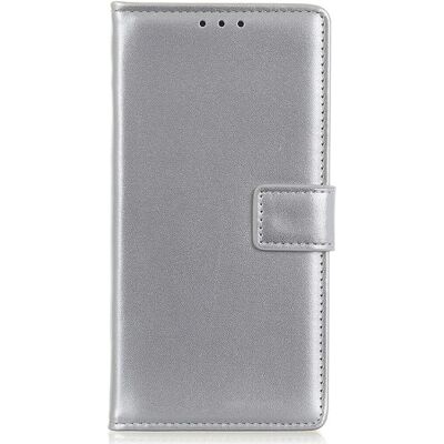 Google Pixel 8a Læder Cover med Pung & Kickstand - Sølv Google Pixel 8a Læder Cover med Pung & Kickstand - Sølv