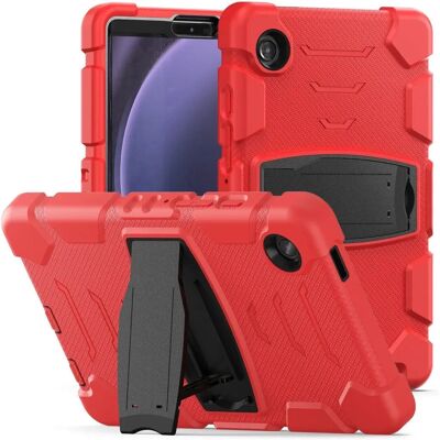 Samsung Galaxy Tab A9 Robust Håndværker Cover med Støtte - Rød / Sort Samsung Galaxy Tab A9 Robust Håndværker Cover med Støtte - Rød / Sort