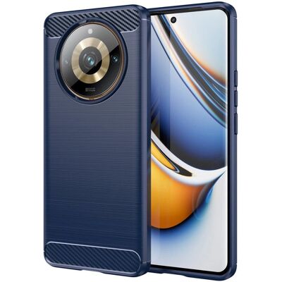 Blå Carbon Telefoncover til Realme 11 Pro+ 5G / 11 Pro 5G Blå Carbon Telefoncover til Realme 11 Pro+ 5G / 11 Pro 5G
