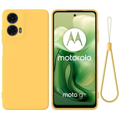 Silicone cover Motorola Moto G04 / G24 / G24 Power - Gul Silicone cover Motorola Moto G04 / G24 / G24 Power - Gul