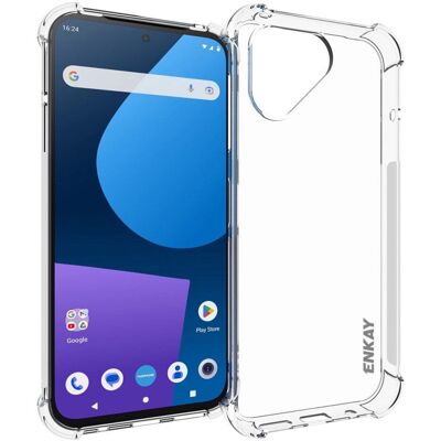 Fairphone 5 Enkay Anti-slip Gennemsigtig Plastik Cover - Smartphone Cover Fairphone 5 Enkay Anti-slip Gennemsigtig Plastik Cover - Smartphone Cover
