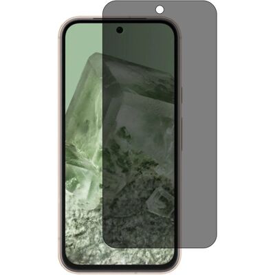 Google Pixel 8a Gennemsigtig / Sort Skærmbeskyttelse med Privacy - Full Fit Google Pixel 8a Gennemsigtig / Sort Skærmbeskyttelse med Privacy - Full Fit