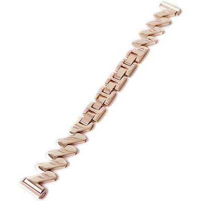 MOBILCOVERS.DK Universal 20mm Bølget Metal Smartwatch Rem - Rose Gold MOBILCOVERS.DK Universal 20mm Bølget Metal Smartwatch Rem - Rose Gold