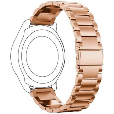 Incover Rose Gold 14mm Rustfrit Stål Smartwatch Rem - Klassisk & Holdbar Incover Rose Gold 14mm Rustfrit Stål Smartwatch Rem - Klassisk & Holdbar