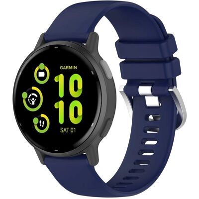 Silicone rem Garmin Vivoactive 5 - Mørkeblå Silicone rem Garmin Vivoactive 5 - Mørkeblå