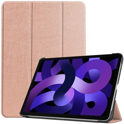 EIDERWOOD iPad Air 11" Rose Gold Litchi Tri-Fold Cover - Tablet Cover EIDERWOOD iPad Air 11" Rose Gold Litchi Tri-Fold Cover - Tablet Cover