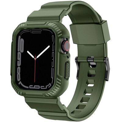 Beskyttelsescover og Rem til Apple Watch - Grøn Beskyttelsescover og Rem til Apple Watch - Grøn