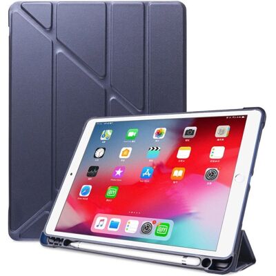Apple iPad Cover - Mørkeblå - Fleksibelt origami-stativ - Tabletcover Apple iPad Cover - Mørkeblå - Fleksibelt origami-stativ - Tabletcover