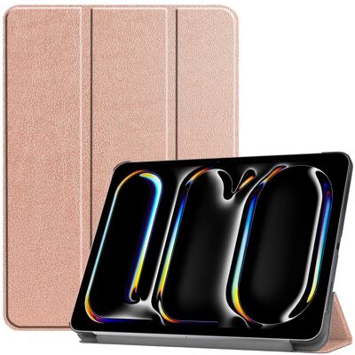 EIDERWOOD iPad Pro 11" 2024 Tri-Fold Læder Cover - Rose Gull EIDERWOOD iPad Pro 11" 2024 Tri-Fold Læder Cover - Rose Gull