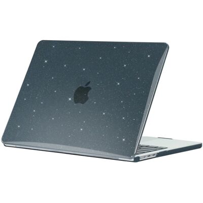 INCOVER MacBook Air 15" Glitrende hård plastikcover - Rumlenat - Sort INCOVER MacBook Air 15" Glitrende hård plastikcover - Rumlenat - Sort