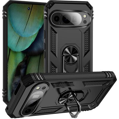EIDERWOOD Arbeidshus for Google Pixel 9 / 9 Pro med magnetisk stativ - Svart EIDERWOOD Arbeidshus for Google Pixel 9 / 9 Pro med magnetisk stativ - Svart