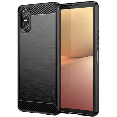 Sony Xperia 10 VI børstet karbonfiber-telefondeksel - Deksel Sony Xperia 10 VI børstet karbonfiber-telefondeksel - Deksel