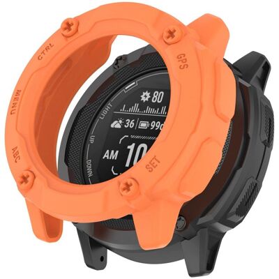 Garmin Instinct 2X Solar Fleksibelt Plastcover - Orange - Smartwatch Cover Garmin Instinct 2X Solar Fleksibelt Plastcover - Orange - Smartwatch Cover