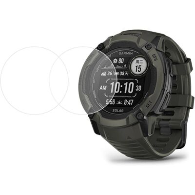 Garmin Instinct 2X Solar Stødabsorberende Skærmbeskyttelse - 2 stk Garmin Instinct 2X Solar Stødabsorberende Skærmbeskyttelse - 2 stk