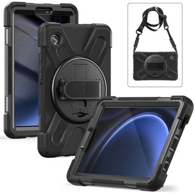 EIDERWOOD Samsung Galaxy Tab A9 holdbart beskyttelsescover - Sort EIDERWOOD Samsung Galaxy Tab A9 holdbart beskyttelsescover - Sort