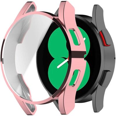 Rød hård plastik cover til Samsung Galaxy Watch 4 (40mm) med skærmbeskyttelse - Smartwatch tilbehør Rød hård plastik cover til Samsung Galaxy Watch 4 (40mm) med skærmbeskyttelse - Smartwatch tilbehør