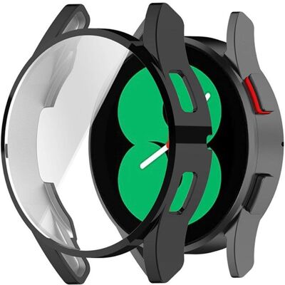 Plastikhus til Samsung Galaxy Watch 4 (40mm) med indbygget skærmbeskyttelse - Sort Plastikhus til Samsung Galaxy Watch 4 (40mm) med indbygget skærmbeskyttelse - Sort