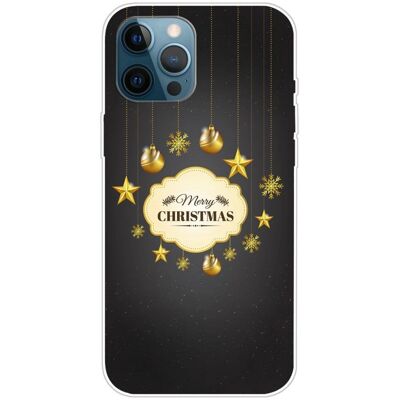 Gull Julecover til iPhone 16 Pro - Mobildeksel Gull Julecover til iPhone 16 Pro - Mobildeksel