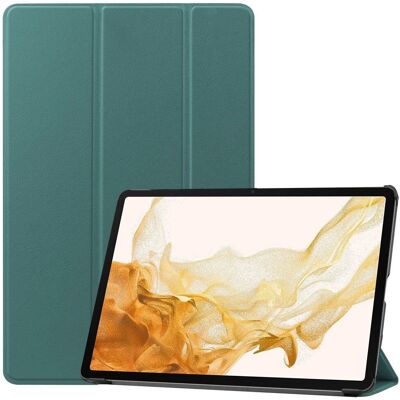 EIDERWOOD Galaxy Tab S10 Plus Vegansk Læder Cover - Ståfunktion - Grøn EIDERWOOD Galaxy Tab S10 Plus Vegansk Læder Cover - Ståfunktion - Grøn