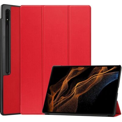 Læder Tri-Fold Cover til Samsung Galaxy Tab S10 Ultra Læder Tri-Fold Cover til Samsung Galaxy Tab S10 Ultra