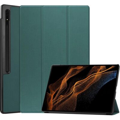 Læder Tri-Fold Cover til Samsung Galaxy Tab S10 Ultra - Tablet Cover Læder Tri-Fold Cover til Samsung Galaxy Tab S10 Ultra - Tablet Cover