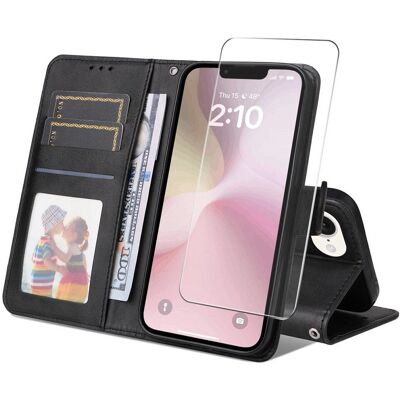 ENKAY iPhone 16e 2-i-1 Læder Flip Cover - Mobilcover ENKAY iPhone 16e 2-i-1 Læder Flip Cover - Mobilcover