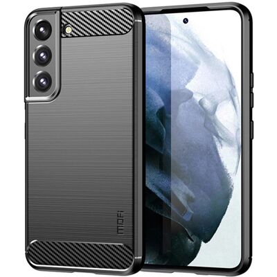 MOFI Bøjeligt Cover i Børstet Carbon Fiber til Samsung Galaxy S22+ - Mobilcover MOFI Bøjeligt Cover i Børstet Carbon Fiber til Samsung Galaxy S22+ - Mobilcover